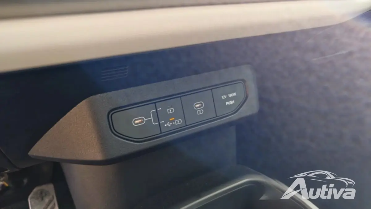 Macken der Mittelkonsole des Kia EV4