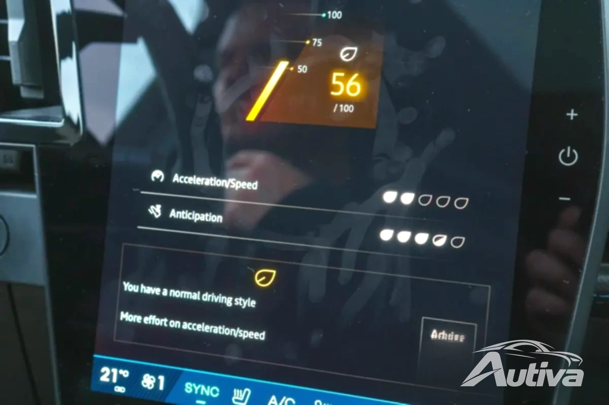 Mucha información de conducción está disponible a bordo.