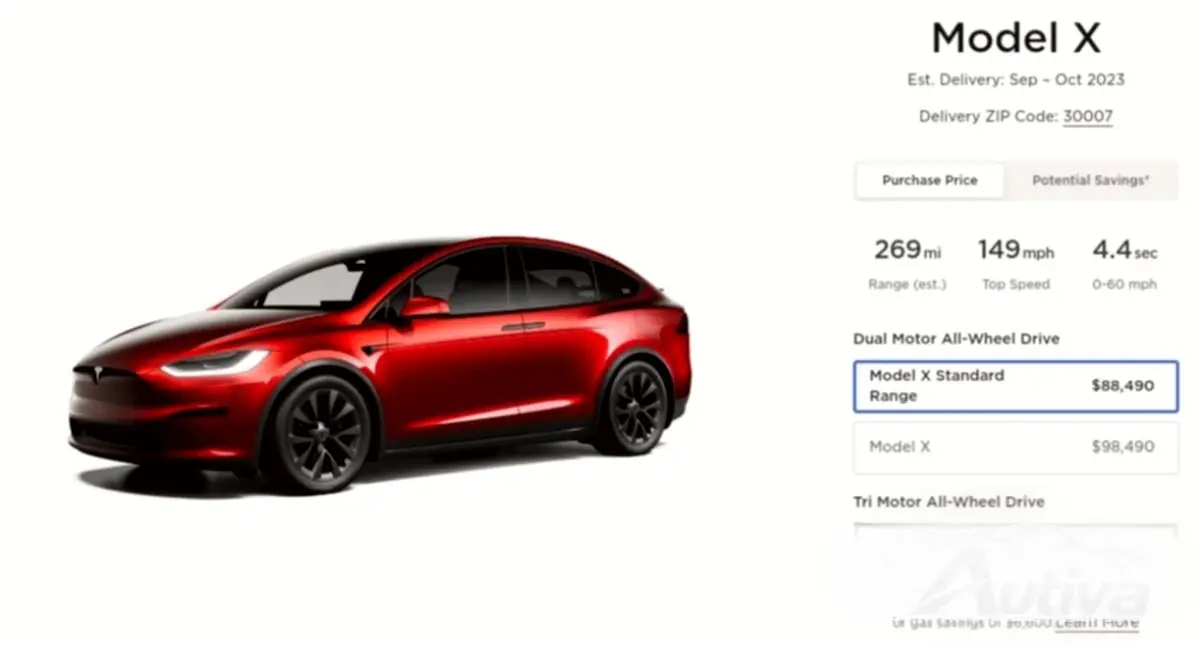 Tesla's nieuwe betaalbare Model S en Model X met een korter bereik