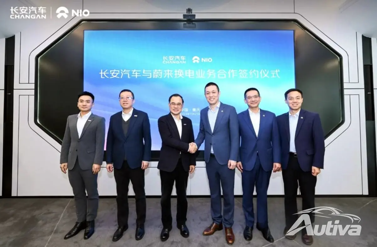 Nio se asocia con Changan para compartir la red de intercambio de baterías Nio se asocia con Changan para compartir la red de intercambio de baterías