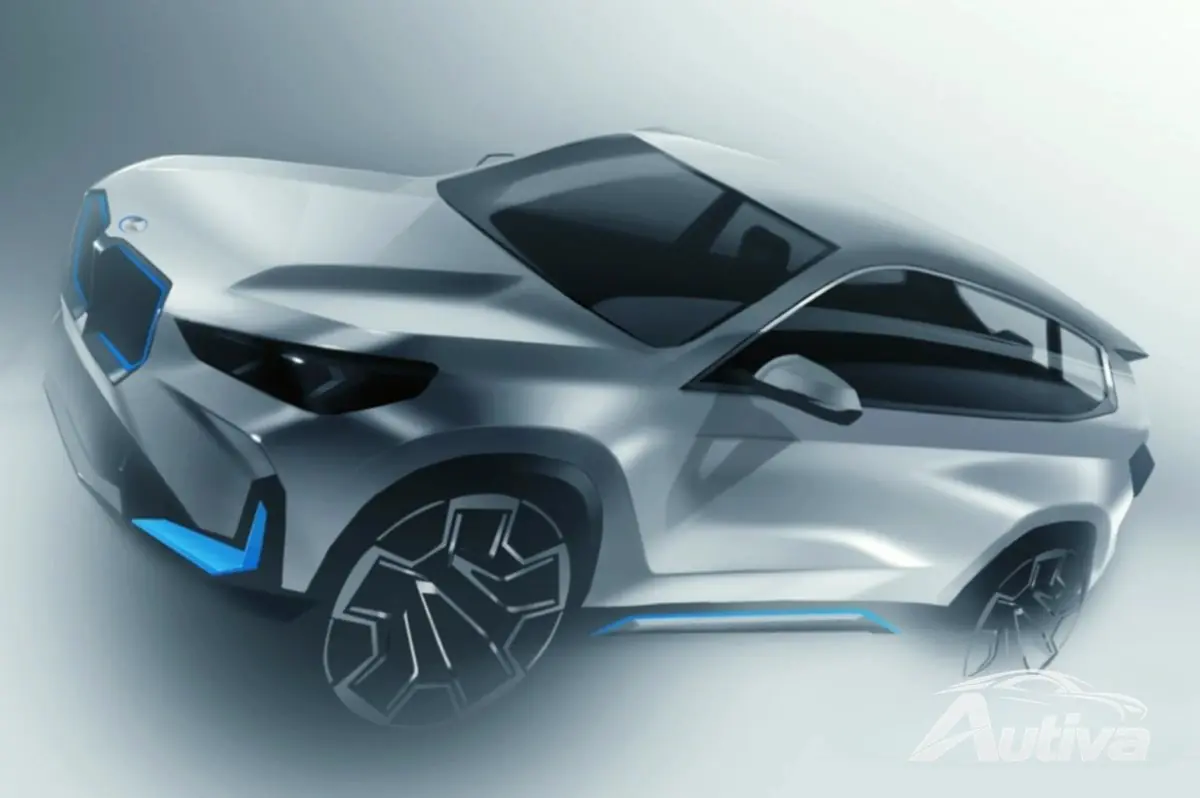 Один из новых электрических BMW