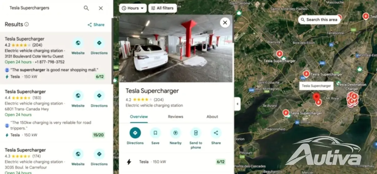 Tesla Supercharger Google Haritalar'da kullanıma sunuldu Tesla Supercharger Google Haritalar'da kullanıma sunuldu
