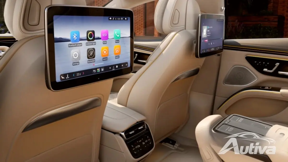 Задний салон обновленного Mercedes-Benz EQS Задний салон обновленного Mercedes-Benz EQS