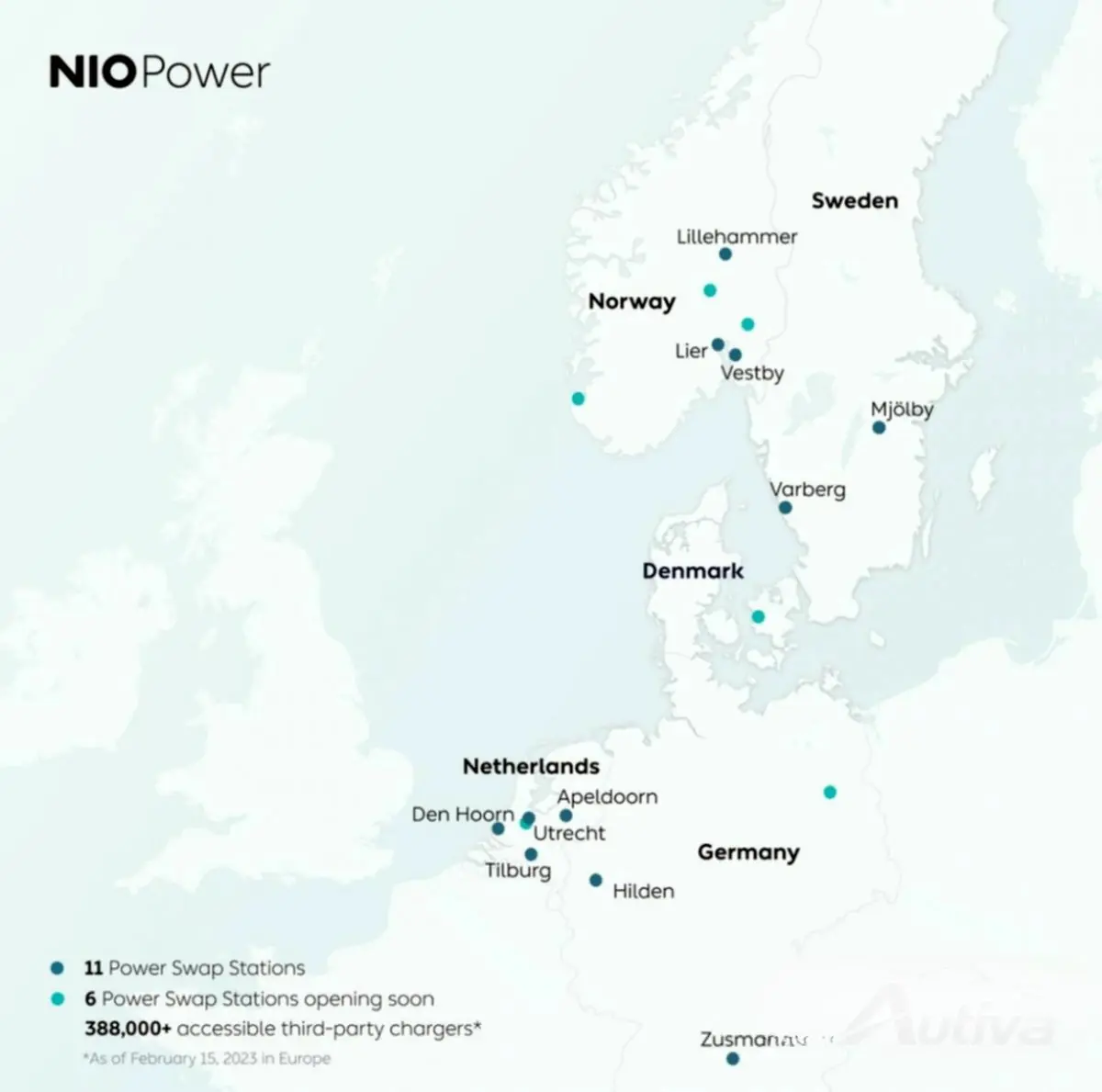 10 000 premiers échanges de batteries réalisés par Nio en Europe