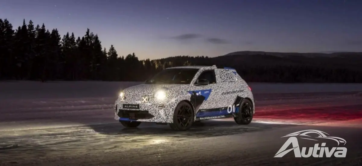 De eerste run van de Alpine A290 hot hatch vindt plaats in de poolcirkel