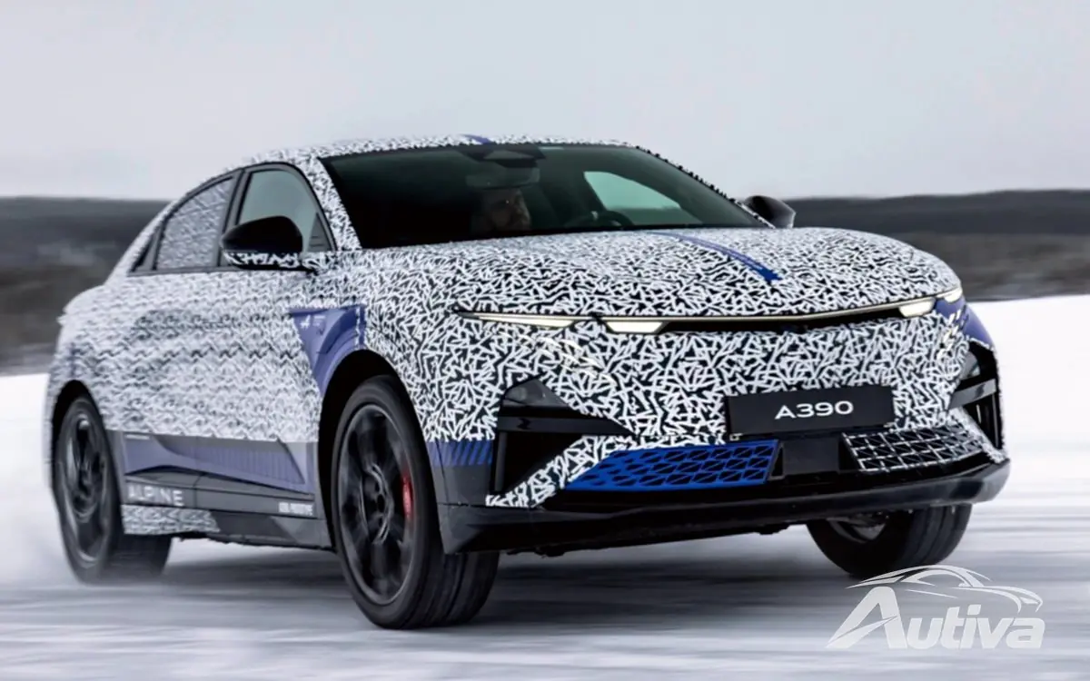 Alpine A390 genomgår vintertestning, dess dimensioner avslöjade Alpine A390 genomgår vintertestning, dess dimensioner avslöjade