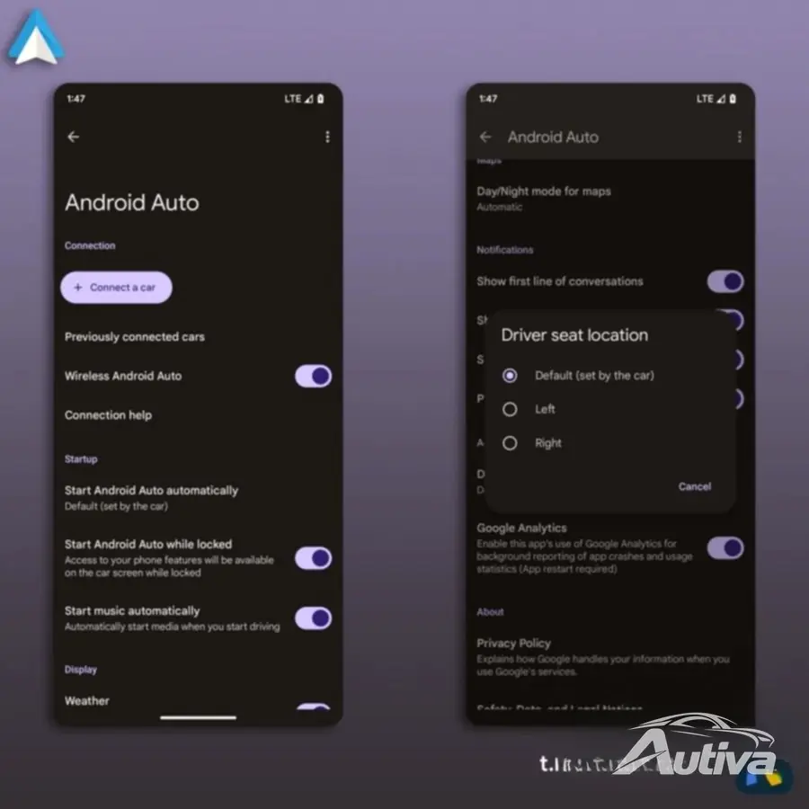 Android Auto app Material Du gör om