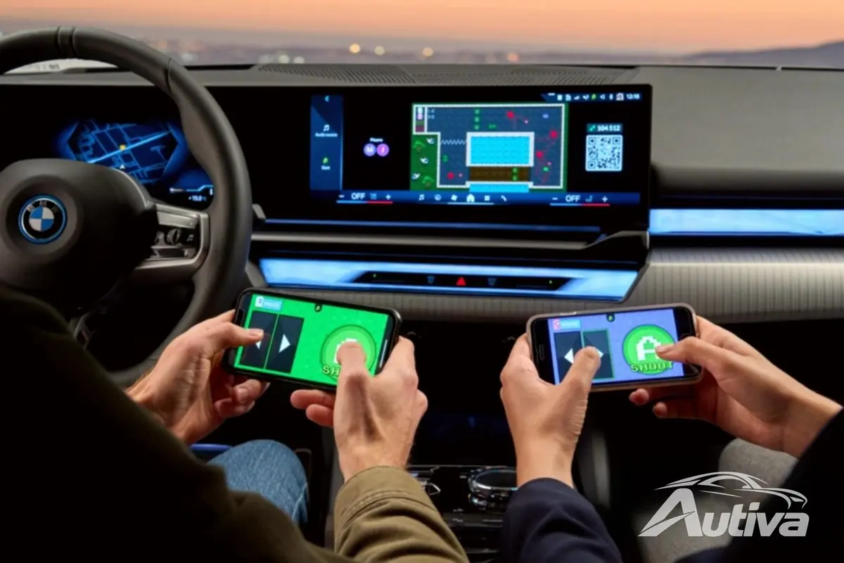 La BMW i5 debutta con la piattaforma di gioco AirConsole