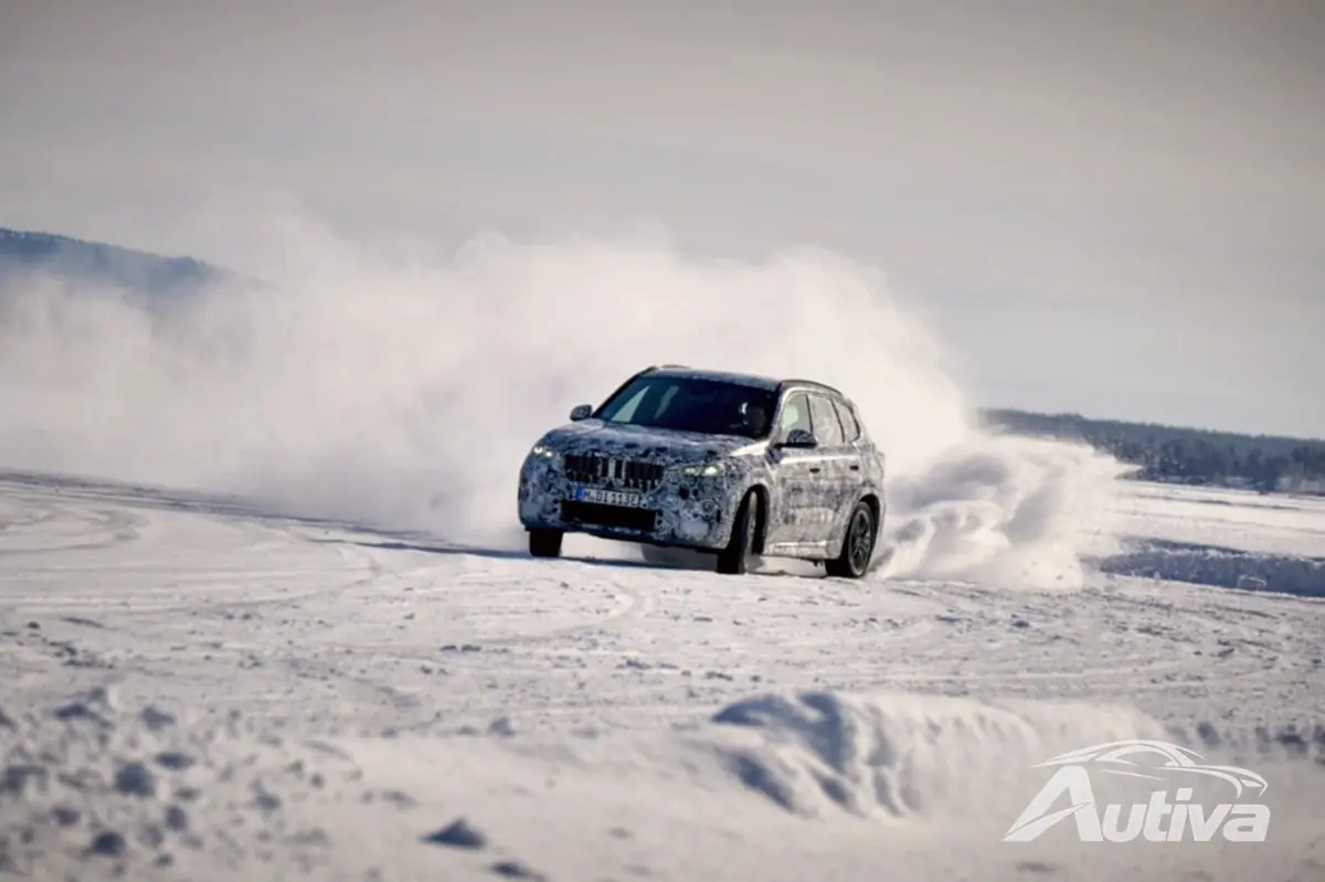 2023 बीएमडब्ल्यू iX1 का शीतकालीन परीक्षण