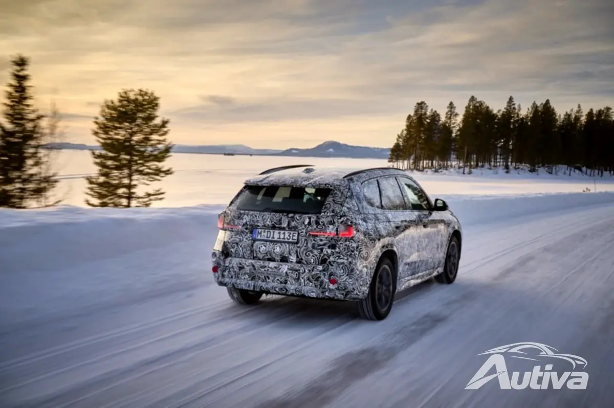 Test invernali della BMW iX1 2023