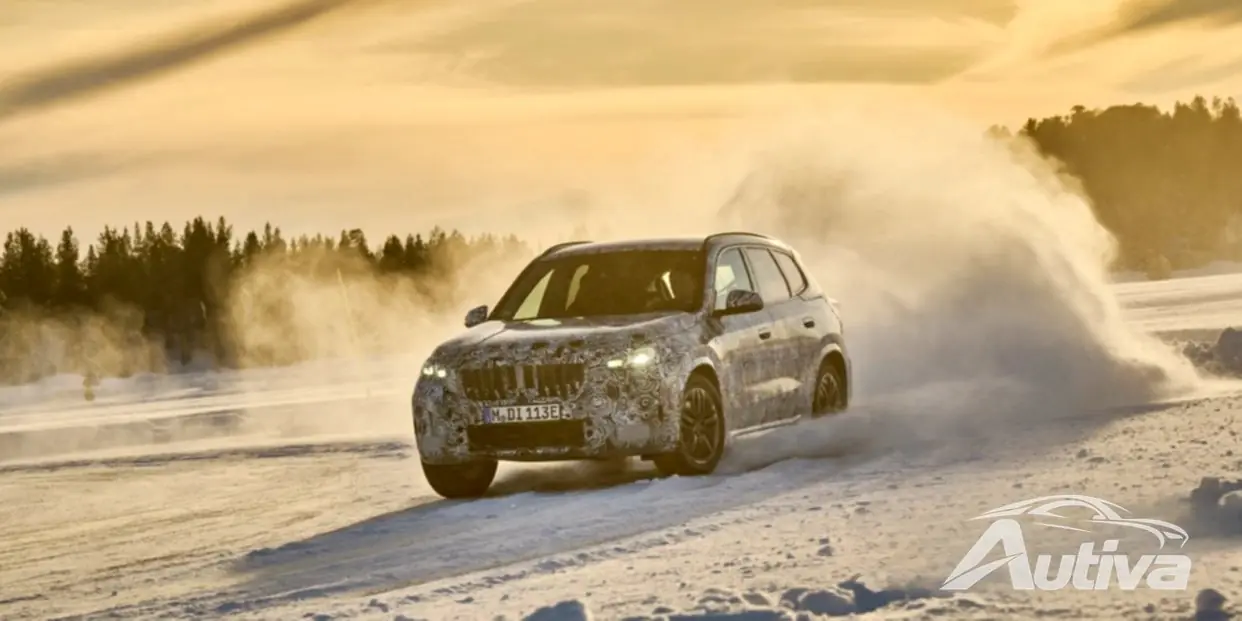 BMW iX1 AWD betrapt tijdens sneeuwtests