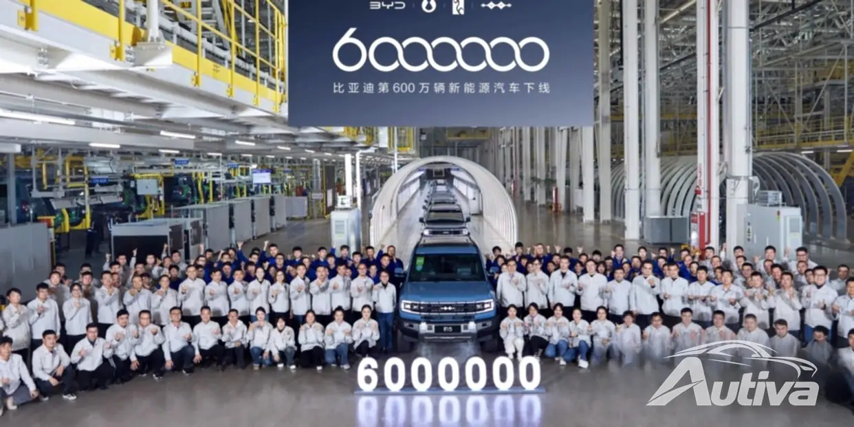 BYD Hattan İnen 6 Milyonuncu Elektrikli Otomobili Kutluyor