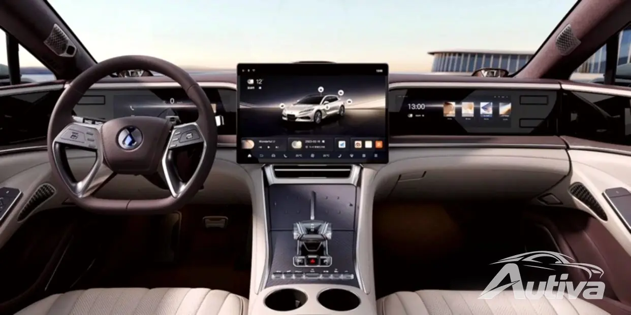Представлен интерьер BYD Denza Z9GT — он даже оснащен встроенным холодильником