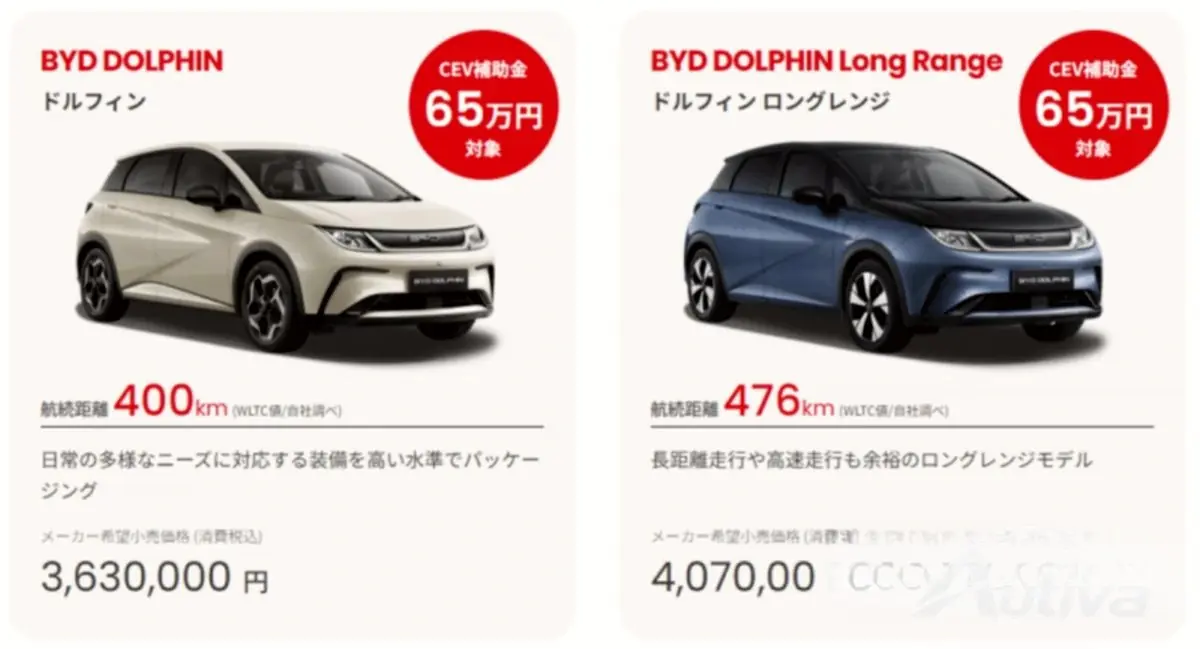 BYD Dolphin lanseras officiellt i Japan med <span data-value= BYD Dolphin lanseras officiellt i Japan med <span data-value=