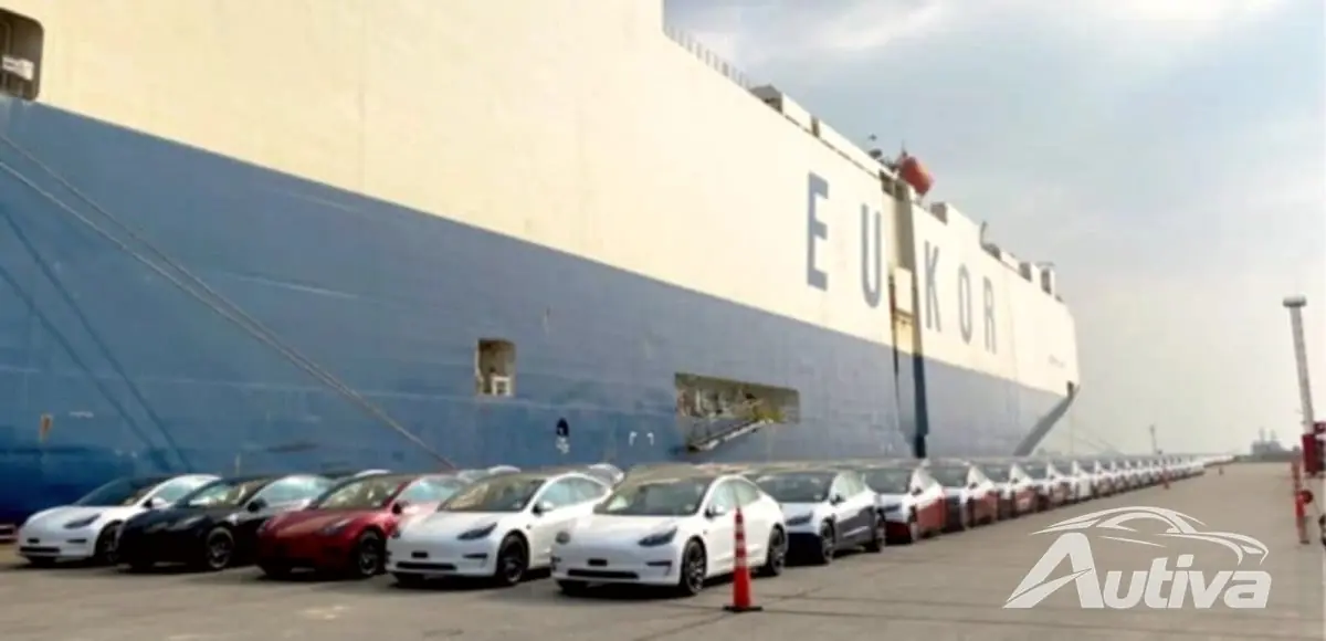Tesla é o terceiro maior exportador de veículos da China Tesla é o terceiro maior exportador de veículos da China