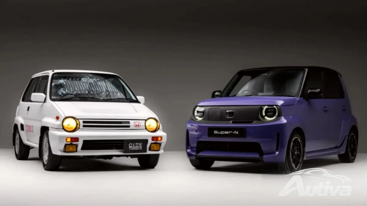 2026 Honda Super-N とクラシック Honda City Turbo II - 出典: Honda