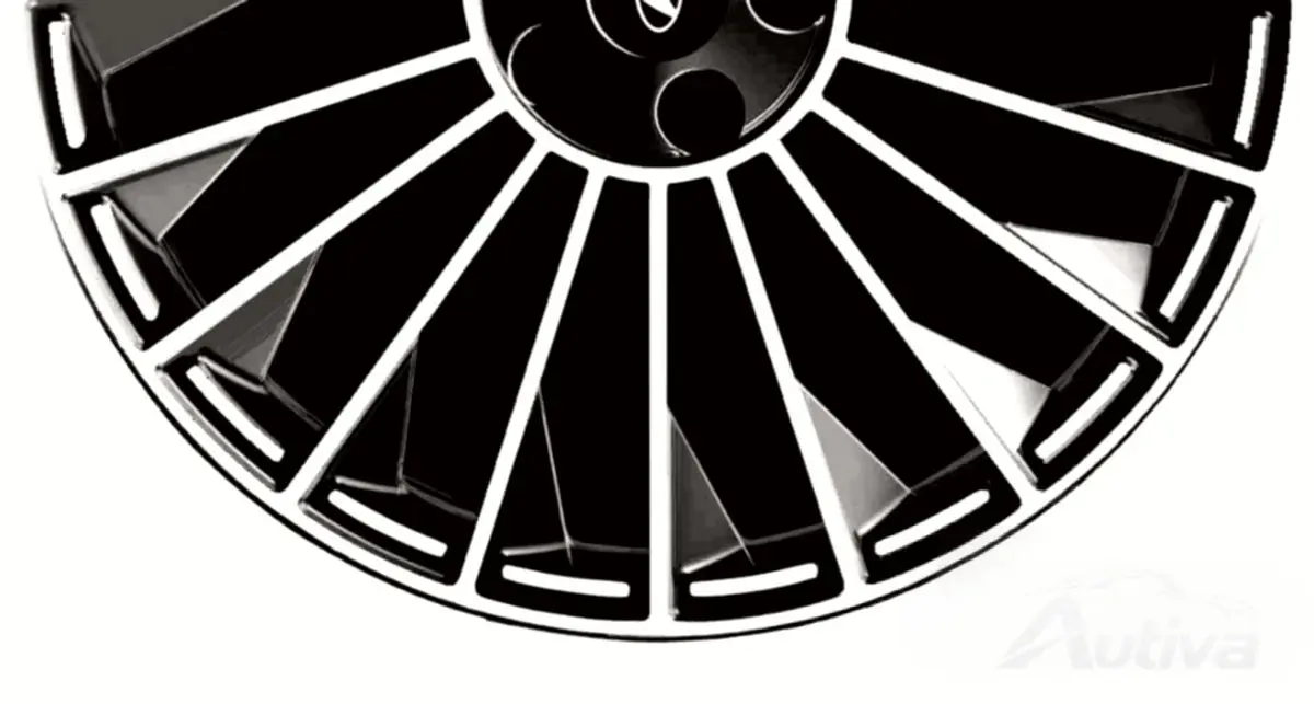 Das Raddesign ähnelt einer Turbine