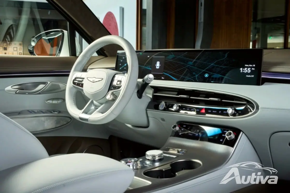 Nytt Genesis Electrified GV70 luksuriøst interiør avslørt
