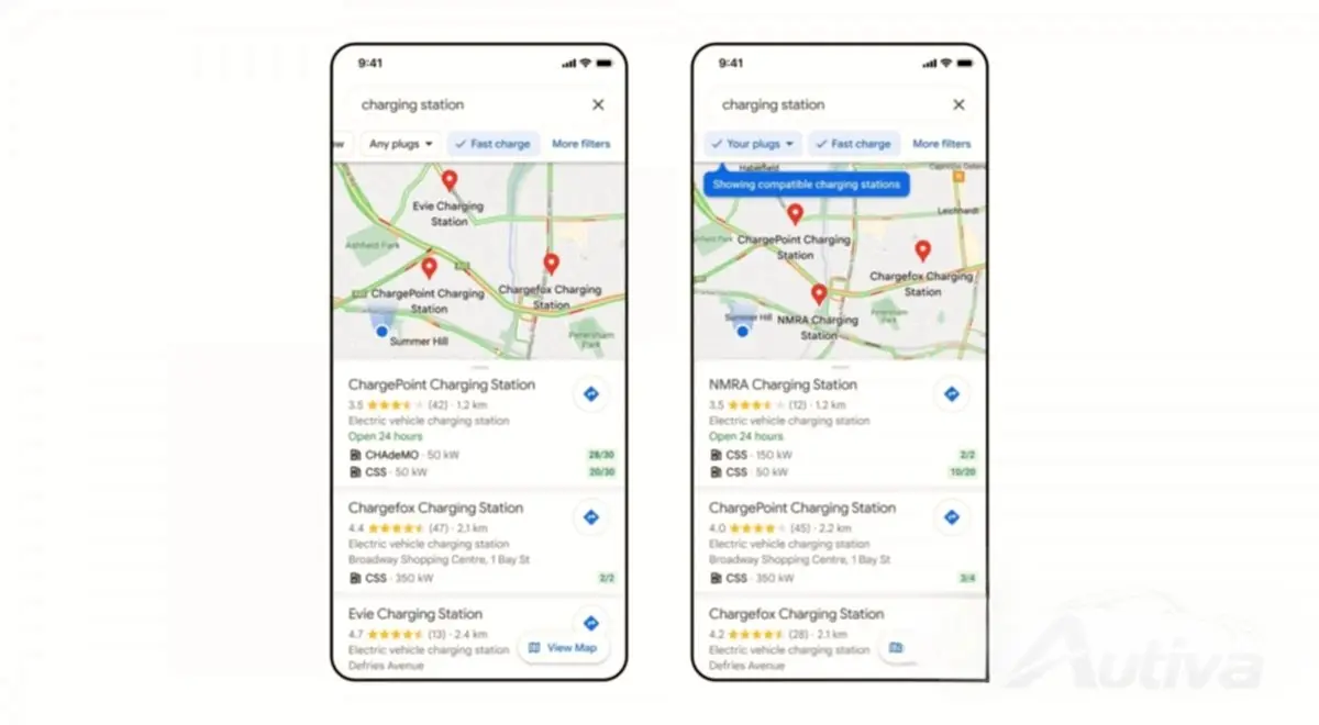 Google Maps trouve désormais les meilleures bornes de recharge pour véhicules électriques à proximité Google Maps trouve désormais les meilleures bornes de recharge pour véhicules électriques à proximité