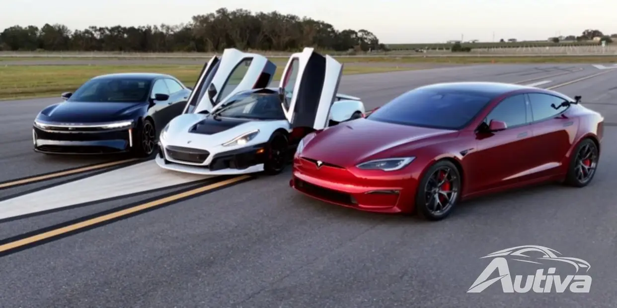 하프마일 드래그 레이스 대결: Rimac Nevera, Tesla Model S Plaid, Lucid Air Sapphire의 대결
