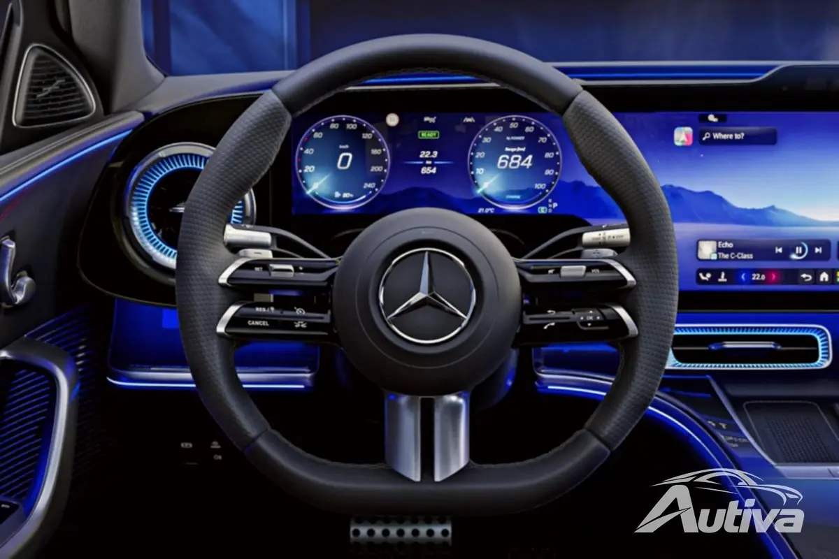 El interior del nuevo Mercedes Clase C totalmente eléctrico - fuente: Mercedes-Benz