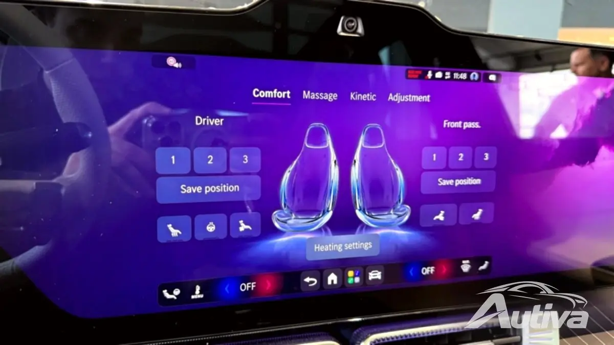 Los asientos ofrecen múltiples funcionalidades