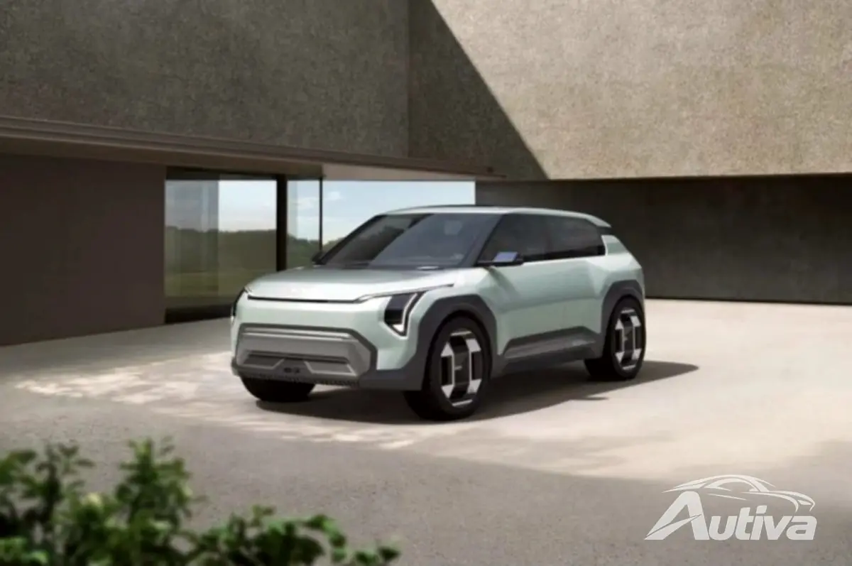 SUV elétrico compacto Kia EV3 descoberto na natureza na Coreia do Sul 2