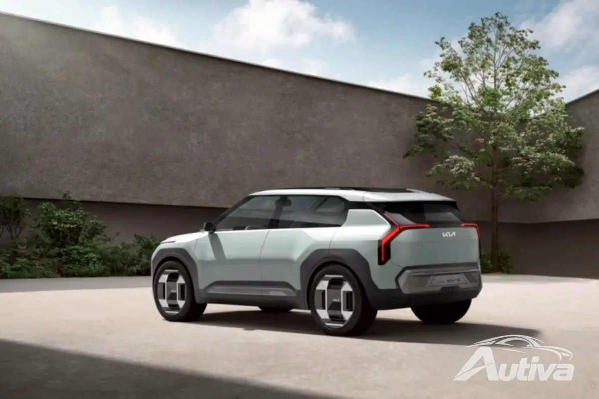 SUV elétrico compacto Kia EV3 descoberto na natureza na Coreia do Sul 3