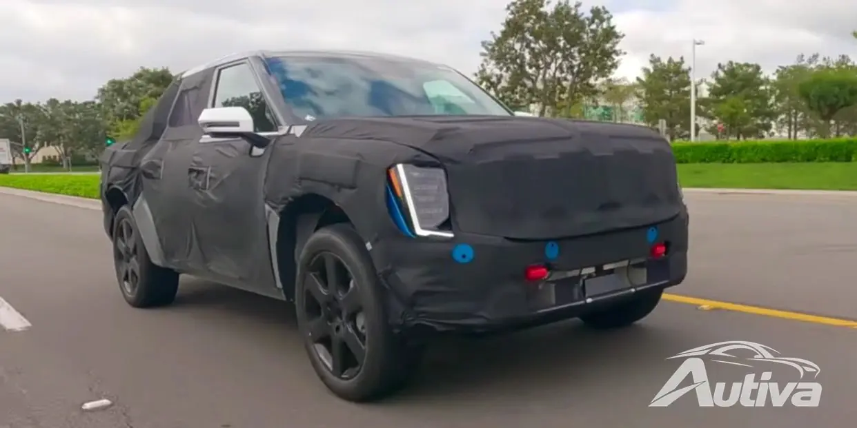起亜自動車の電気ピックアップトラックがカリフォルニアで目撃テスト