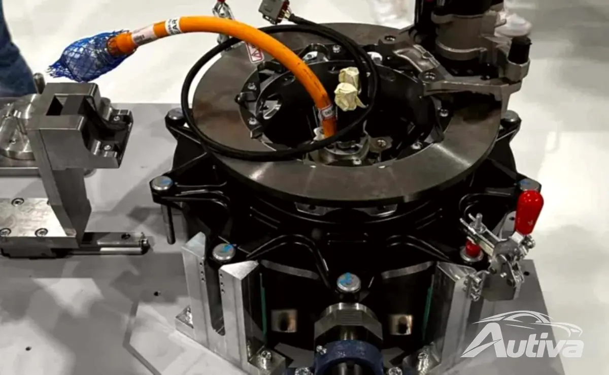 Tekerlek içi elektrik motorlarından biri Tekerlek içi elektrik motorlarından biri