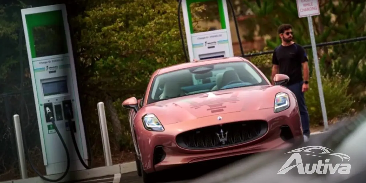 Maserati GranTurismo Folgore Electric ble oppdaget på gaten i forkant av offisiell debut
