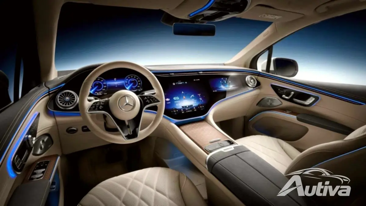Wnętrze SUV-a Mercedesa EQS
