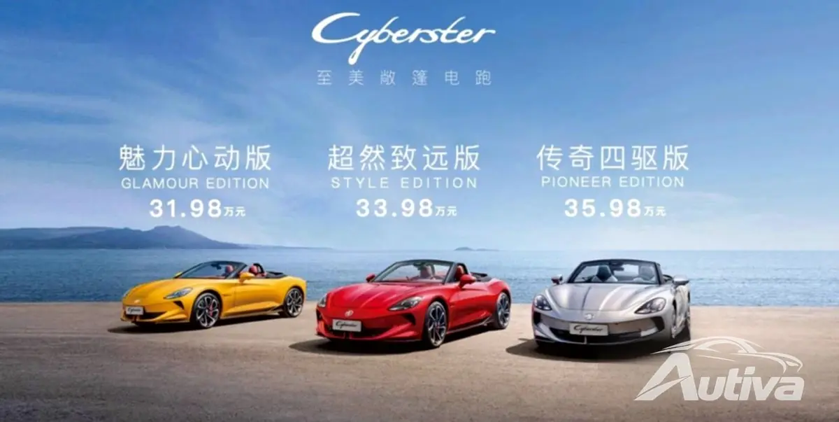 MG Cyberster treffer det kinesiske markedet - starter fra <span data-value=