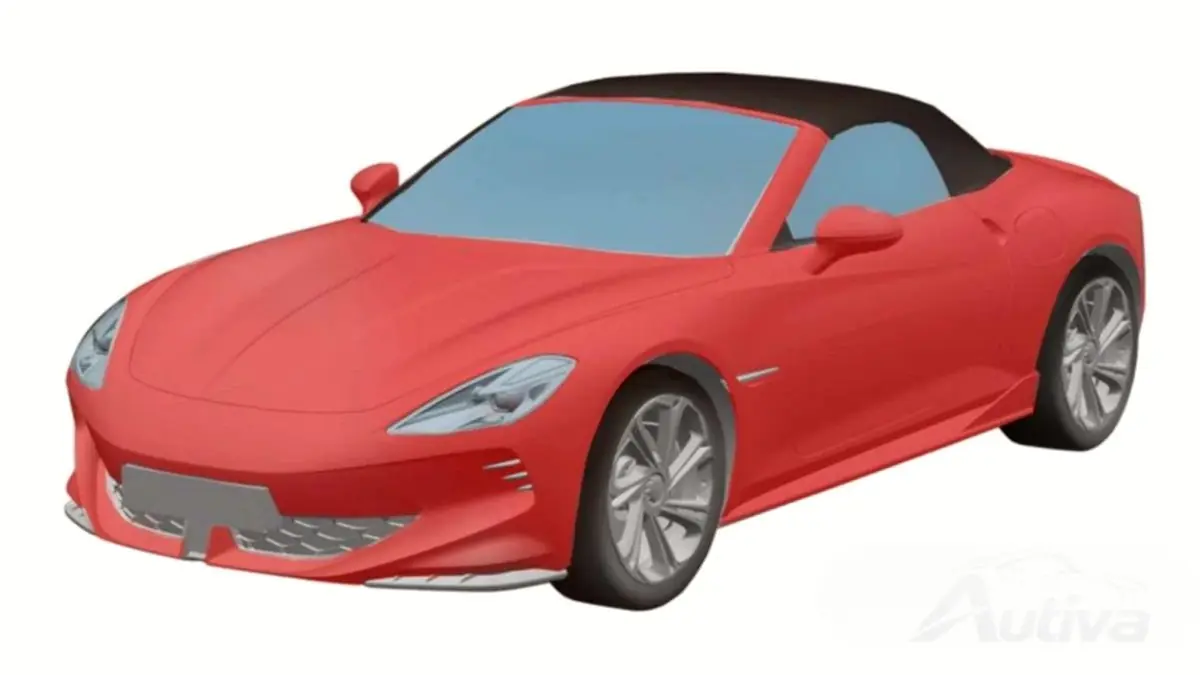 Immagine del brevetto di design della prossima MG Cybersteer