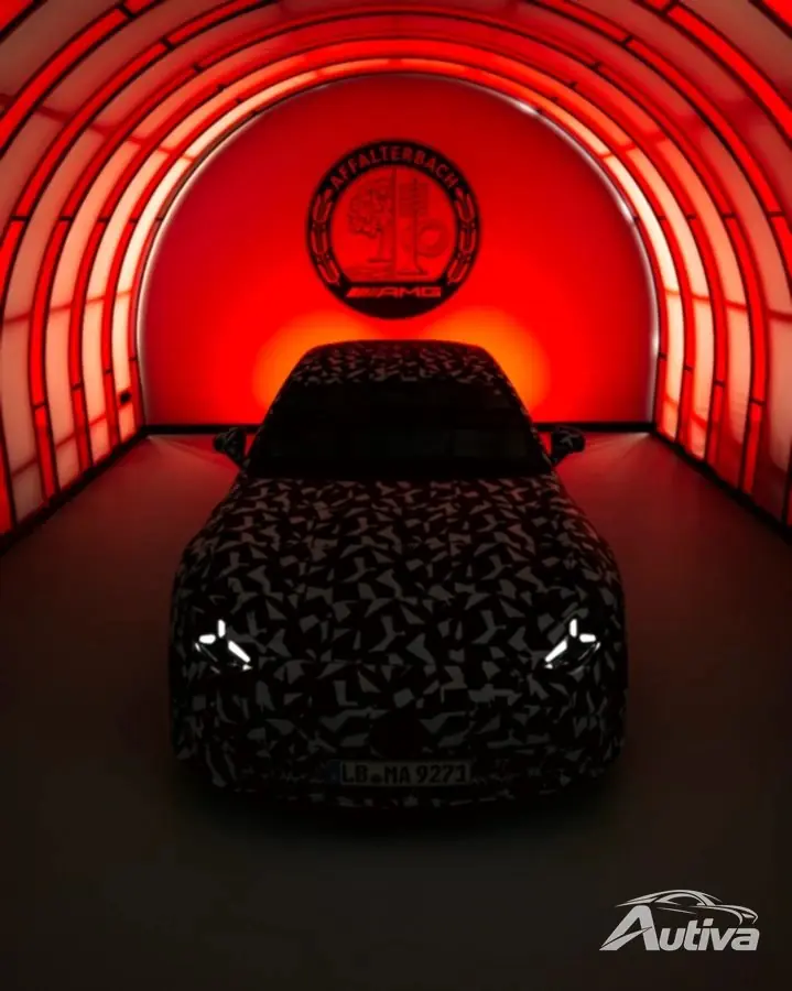 Imagens teaser do sedã Mercedes-AMG EV