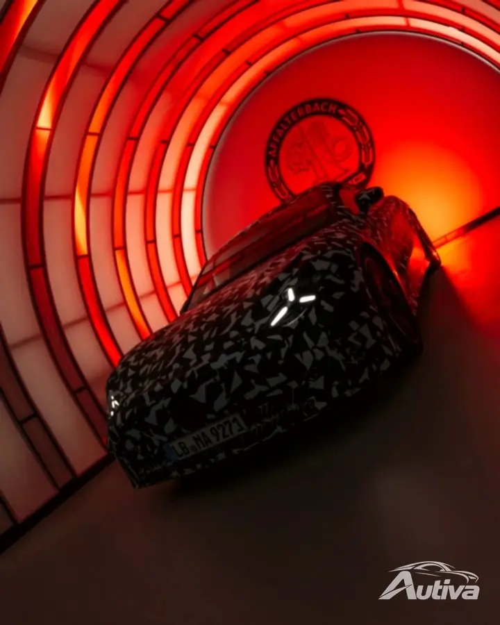Imagens teaser do sedã Mercedes-AMG EV