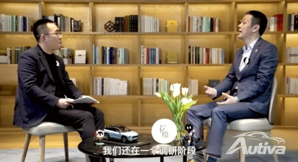 ناقش السيد Li، مؤسس NIO، فكرة الهاتف من قبل