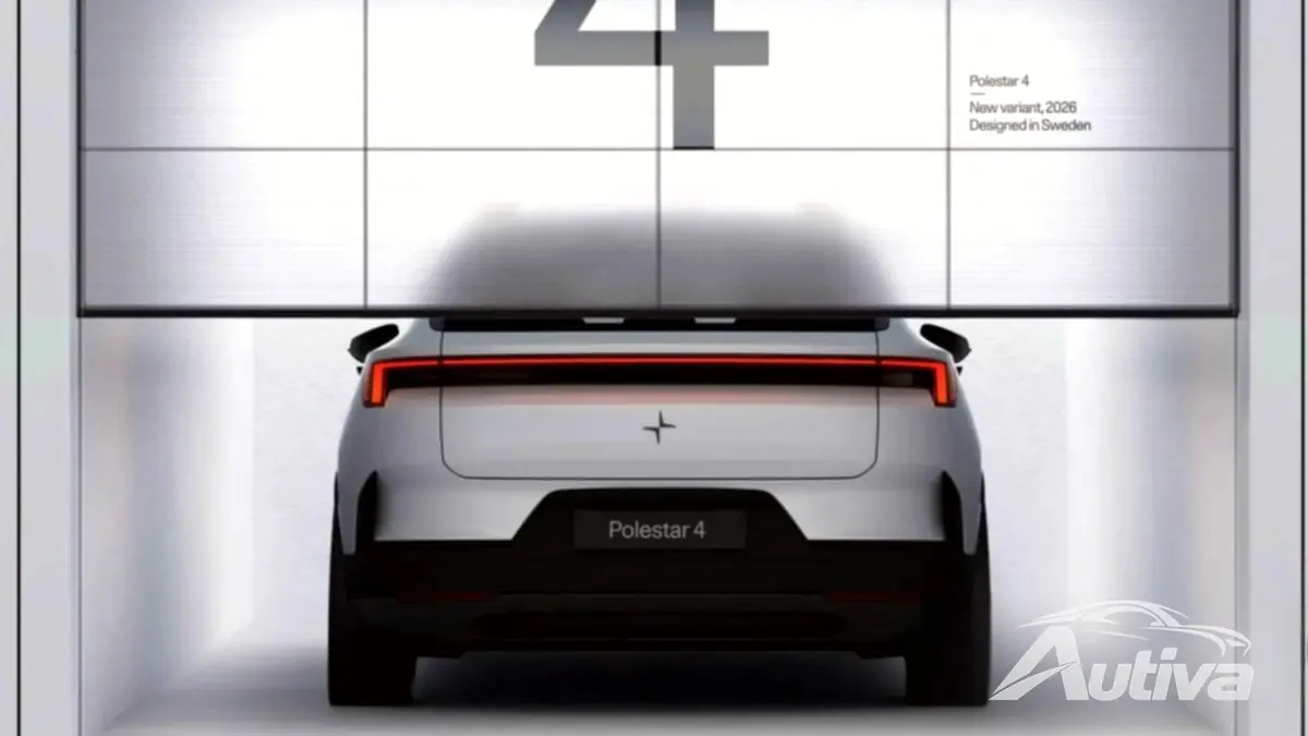 Den första officiella teasern för Polestar 4-vagnen - källa: Polestar
