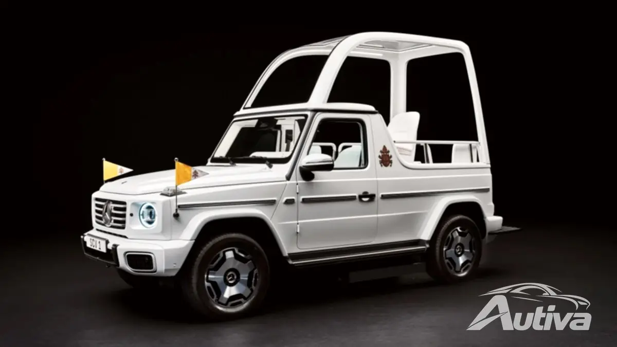 Papa Francesco diventa elettrico con una Mercedes-Benz Classe G personalizzata Papa Francesco diventa elettrico con una Mercedes-Benz Classe G personalizzata