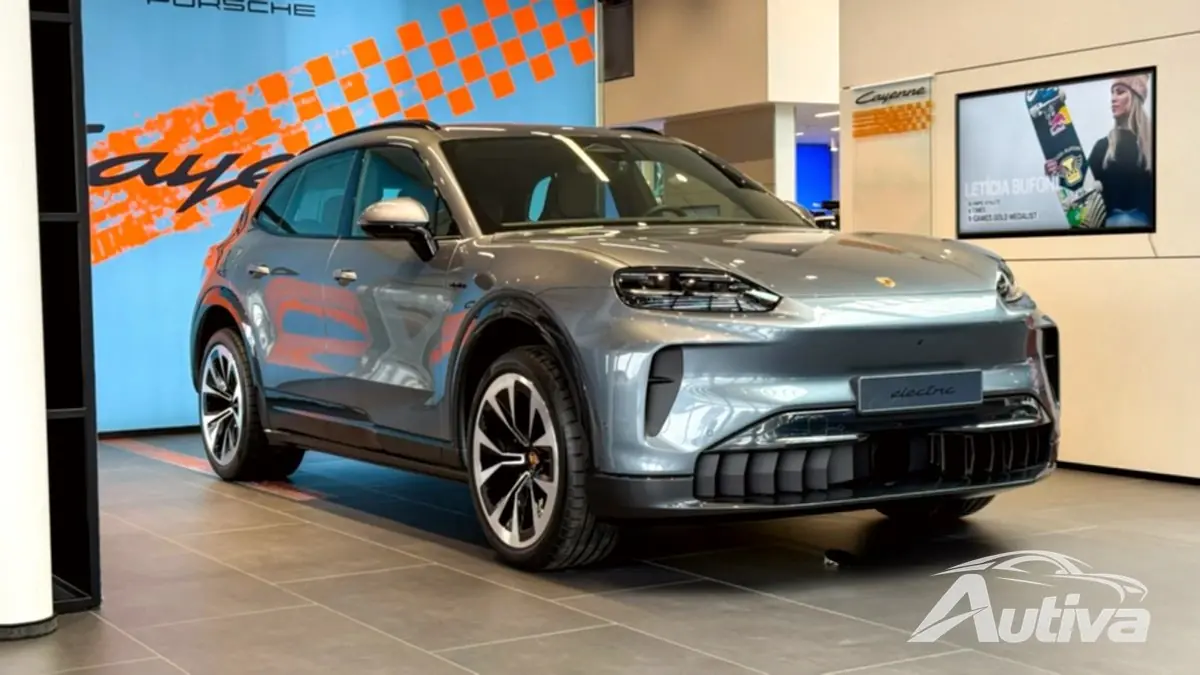 El frontal del Cayenne Eléctrico