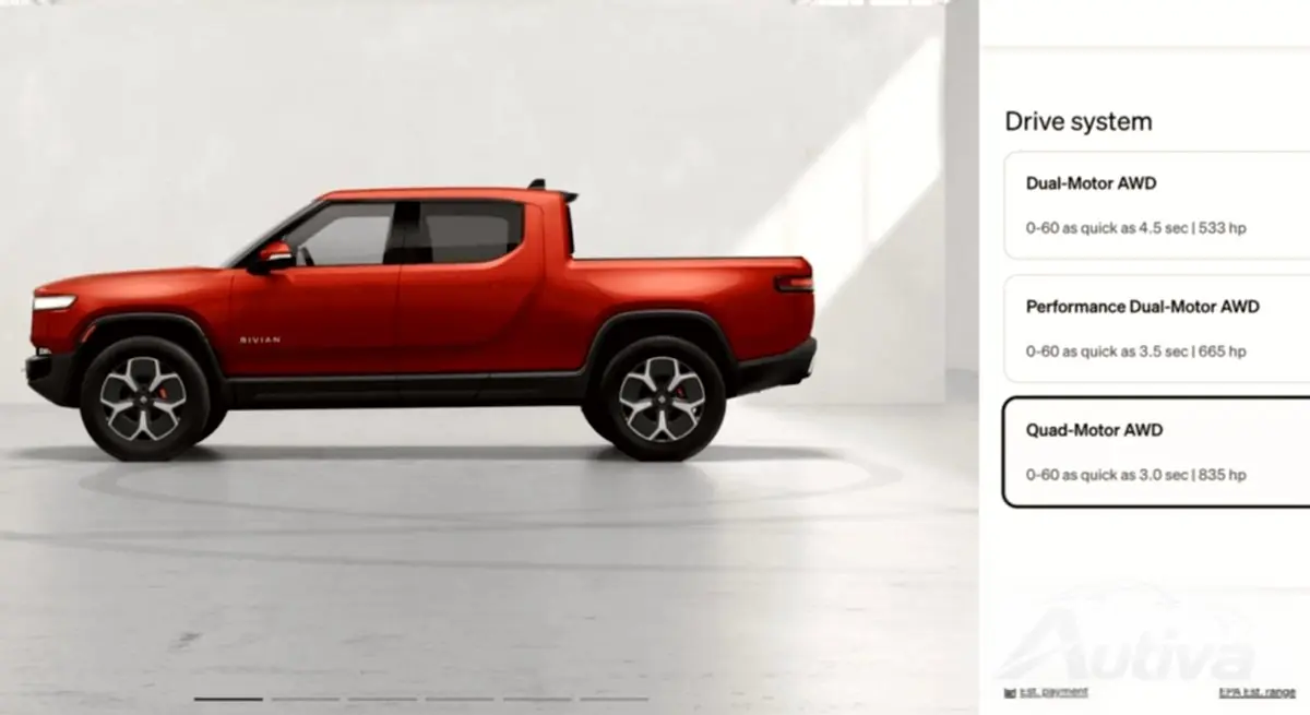 Reviderte effektutganger for alle Rivian-modeller