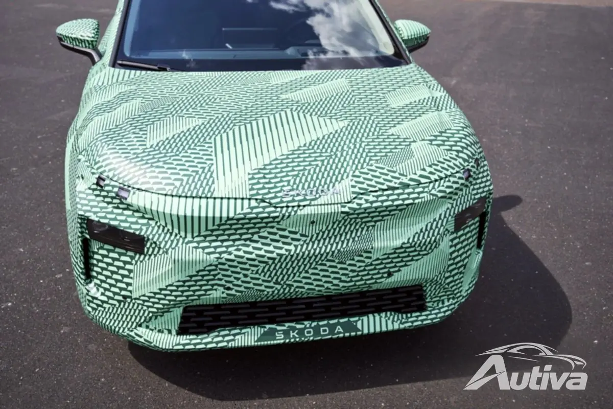 Skoda nos muestra el Elroq con un camuflaje muy bonito