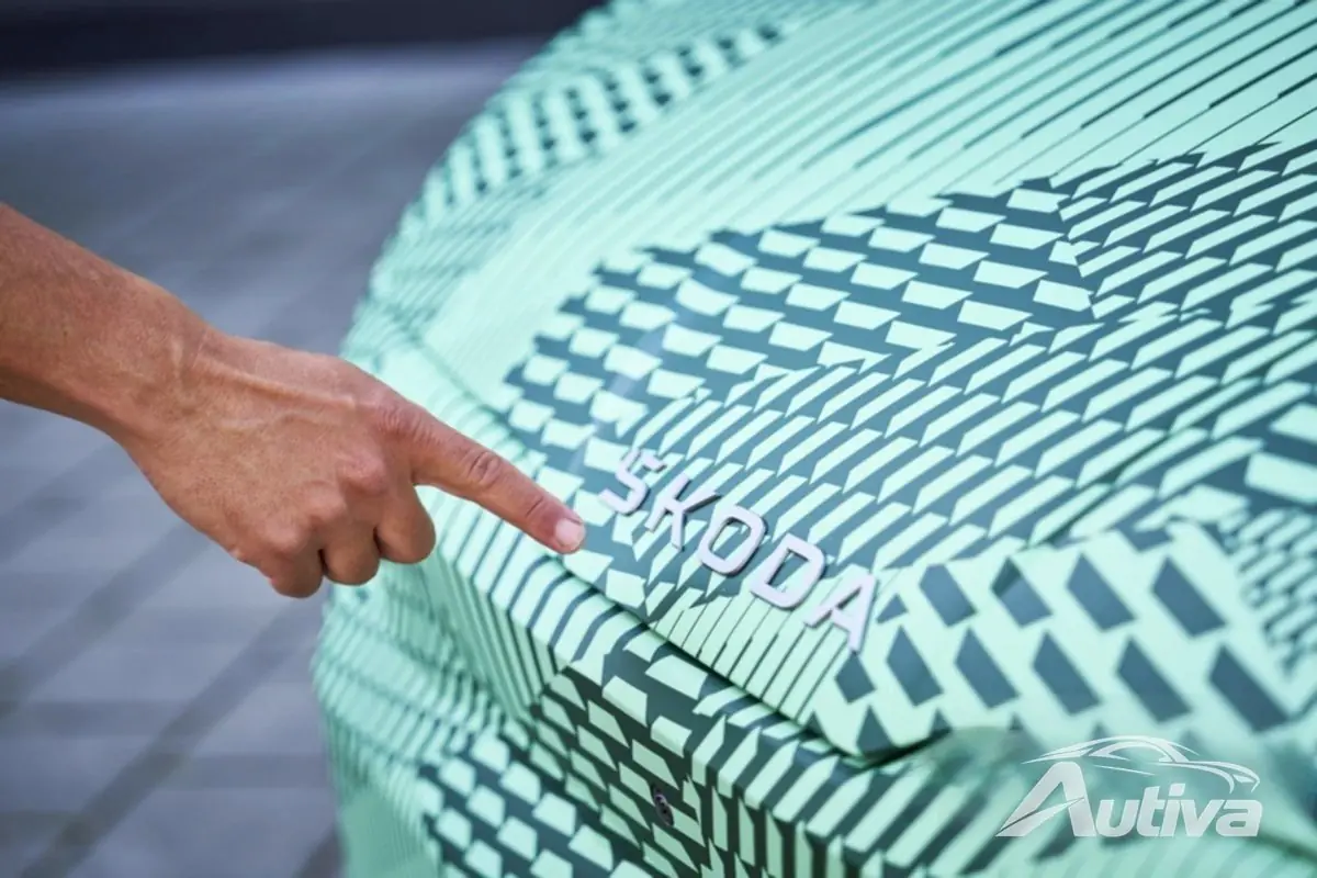 Skoda nos muestra el Elroq con un camuflaje muy bonito