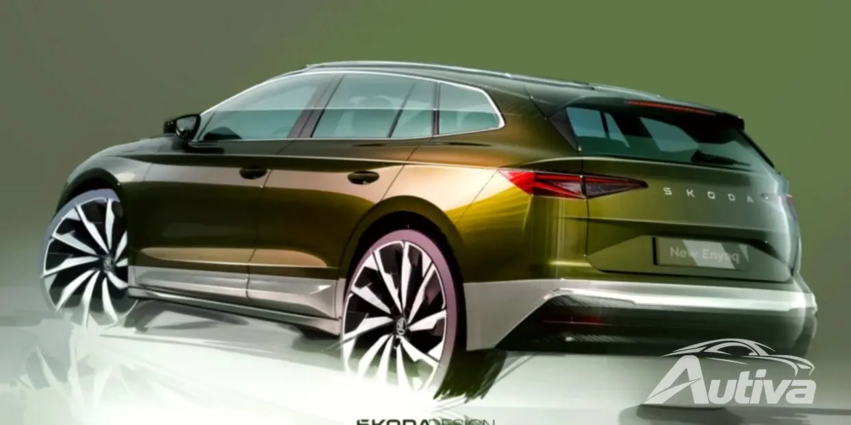 Skoda retar uppdaterad Enyaq och Enyaq Coupe med förbättrad aerodynamik