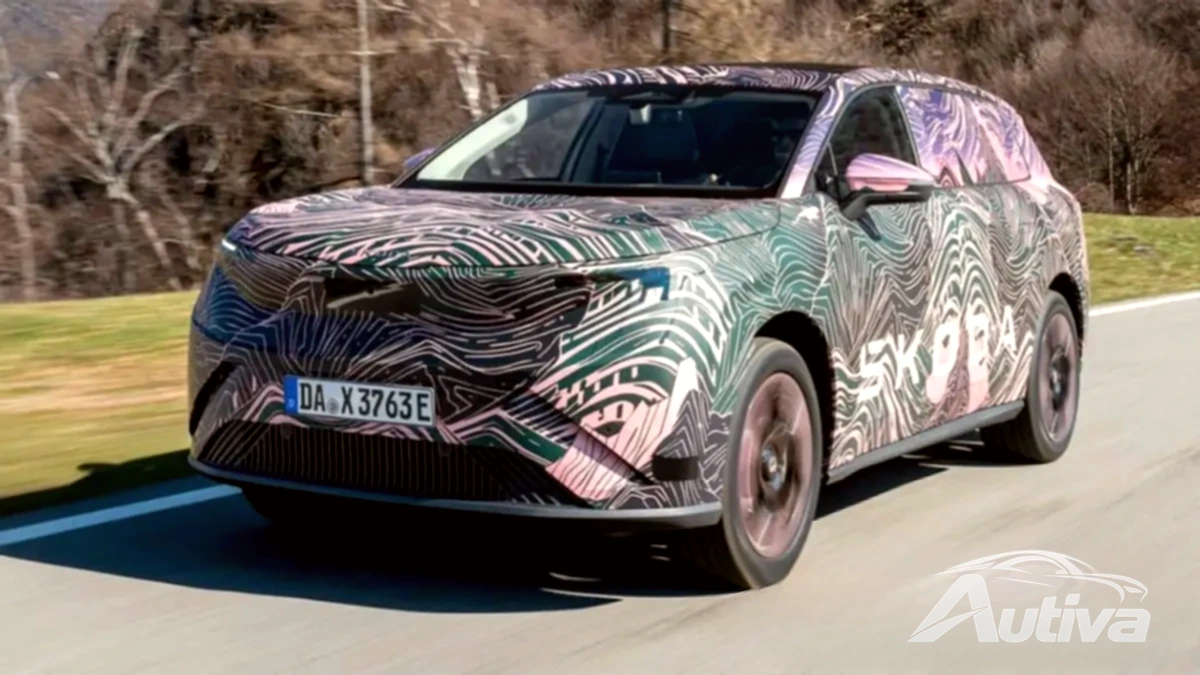 Skoda présente le tout nouveau véhicule électrique Peaq à sept places dans les croquis de conception officiels