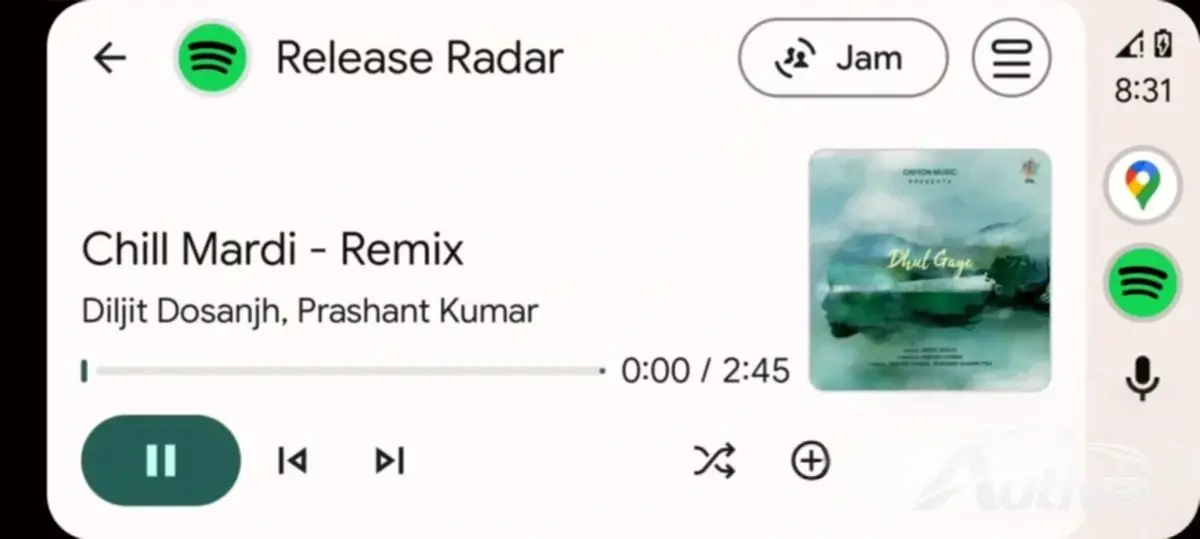 Android Auto での Spotify