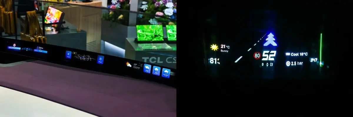 TCL CSOT presenta nuevas pantallas para los futuros coches eléctricos