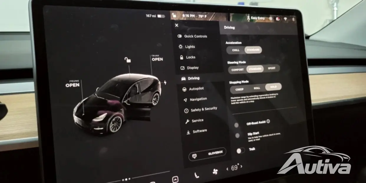 Tesla bringer tilbake én-pedal kjøring og justerbar regenerativ bremsing
