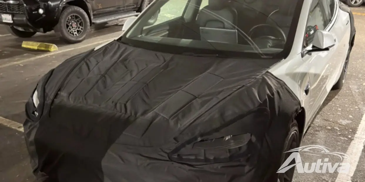 Tesla Model 3 Refresh 산타 크루즈에서 발견된 테스트