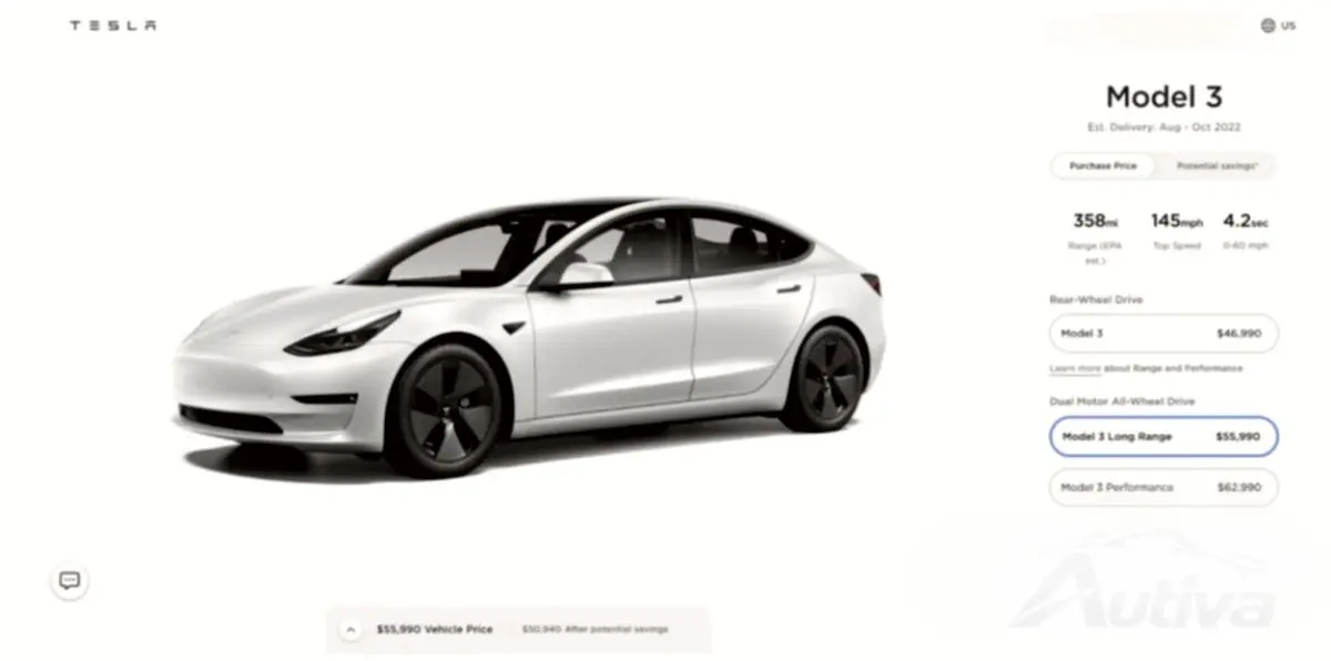 Le prix de la Tesla Model 3 augmente encore